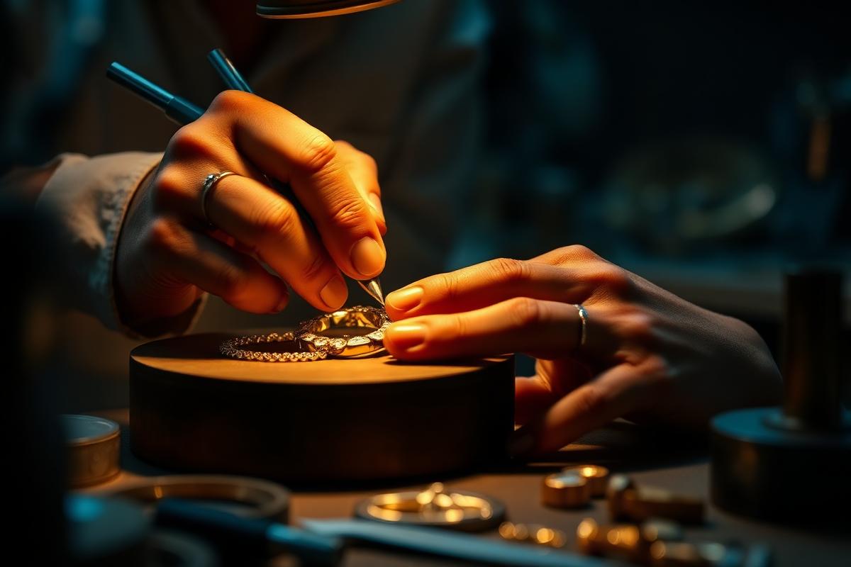 Master artisan crafting jewelry